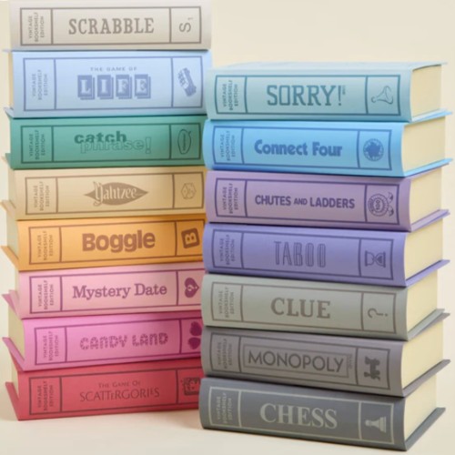 Vintage bookshelf games